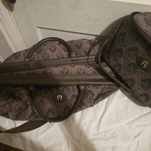 Etienne Aigner Duffle and Make up bag set, brown colors